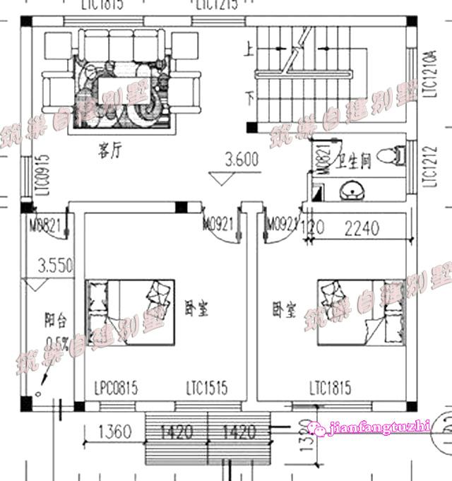 兩套占地100平以內的農村自建房，戶型1屬于中式風格，戶型2是流行的歐式風格，一起來看看。