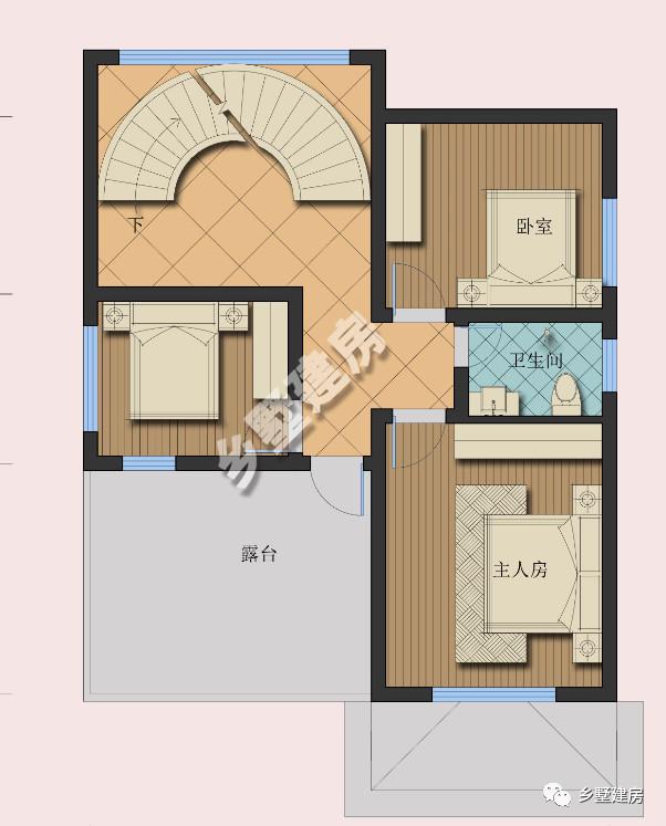 下半年新款三層農村自建房，方便實用，臥室多，農村蓋房就選它！