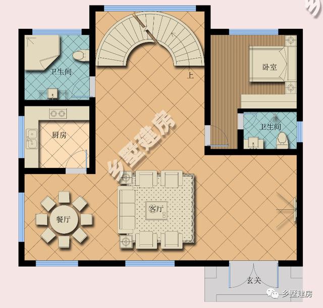 下半年新款三層農村自建房，方便實用，臥室多，農村蓋房就選它！