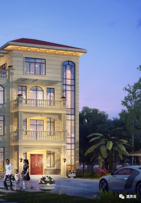 四層歐式別墅設計圖，豪華大氣，特別適合兩兄弟合建，幾萬合建一棟，特劃算