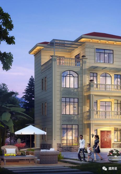 四層歐式別墅設計圖，豪華大氣，特別適合兩兄弟合建，幾萬合建一棟，特劃算