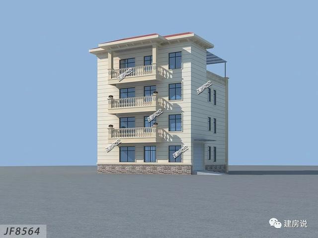 四層歐式別墅設計圖，豪華大氣，特別適合兩兄弟合建，幾萬合建一棟，特劃算