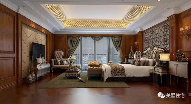 13.4米x12.5米三層歐式別墅設計圖，內帶堂屋+健身房，回鄉建一棟，生活太享受