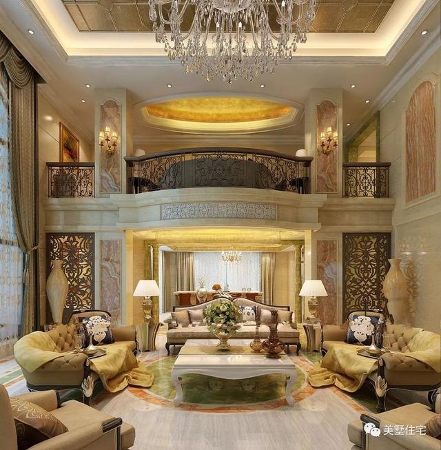 13.4米x12.5米三層歐式別墅設計圖，內帶堂屋+健身房，回鄉建一棟，生活太享受