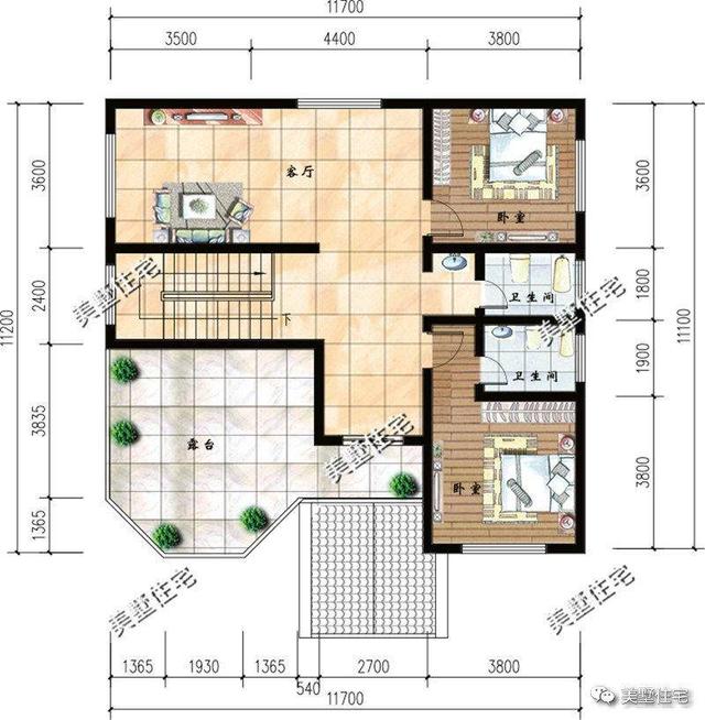 三層農村現代別墅設計圖，精挑細選的3套，外觀精致漂亮，可以滿足親友留宿的需要。