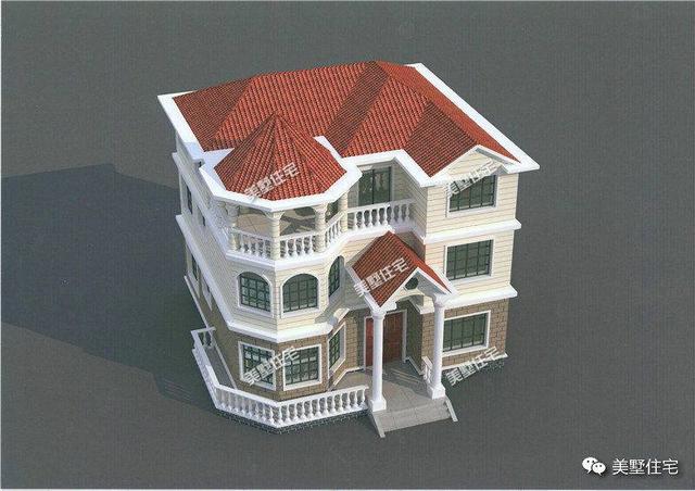 三層農村現代別墅設計圖，精挑細選的3套，外觀精致漂亮，可以滿足親友留宿的需要。