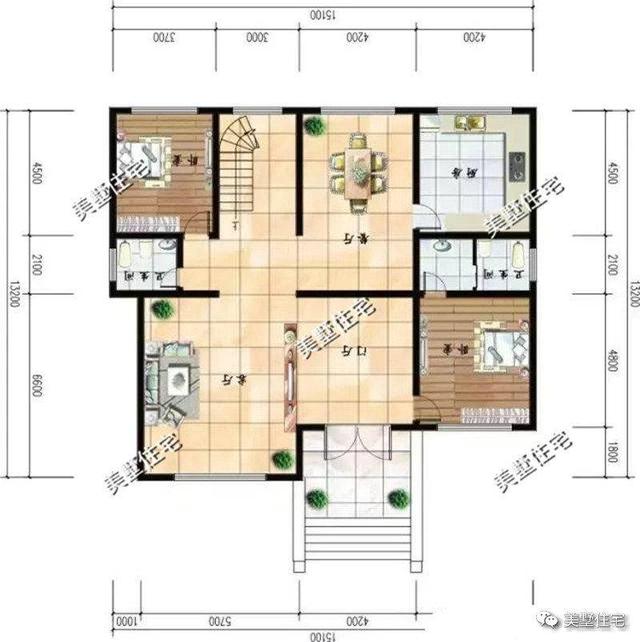 三層農村現代別墅設計圖，精挑細選的3套，外觀精致漂亮，可以滿足親友留宿的需要。