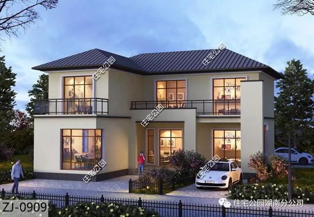 占地僅100平的二層農村自建房，4室2廳，時尚大氣，可三世同堂