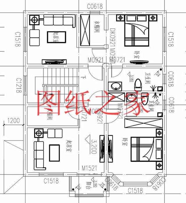 占地100平5臥室的小戶型三層別墅設(shè)計圖，精美亮眼，家家戶戶都能修建