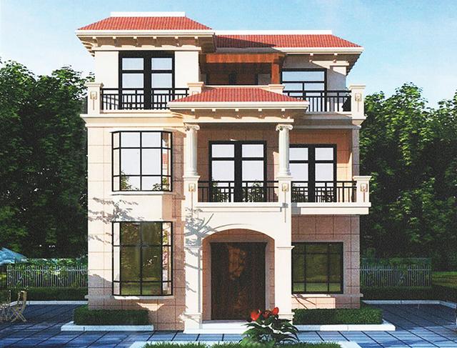 占地100平5臥室的小戶型三層別墅設(shè)計圖，精美亮眼，家家戶戶都能修建