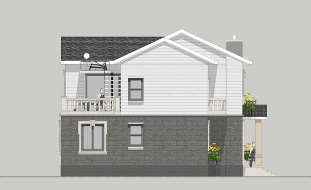 14.8x11.6米二層農(nóng)村別墅設(shè)計圖，經(jīng)濟實用，造價31萬