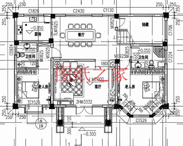 多臥室的三層別墅設計圖，挑空設計，給您溫馨舒適的享受!