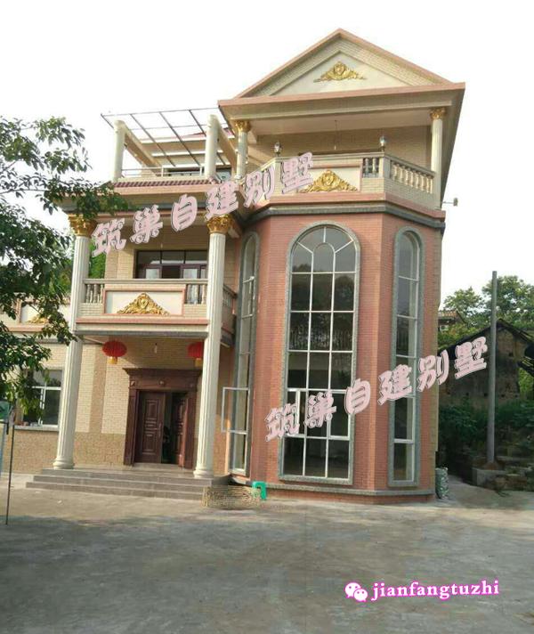 13x15米鄉(xiāng)村三層復(fù)式別墅設(shè)計圖，供您參考