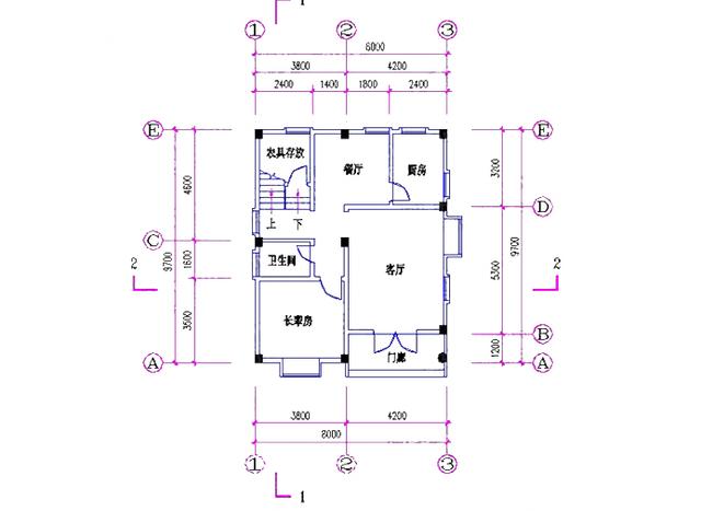 4款造價低，占地小，別墅設計圖（含建筑結構水電圖）