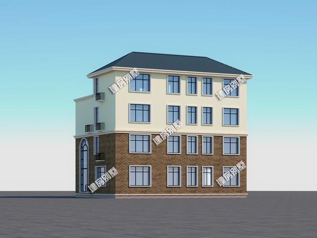 四層別墅設計圖，挑空設計+雙側露臺，送您你似錦前程！