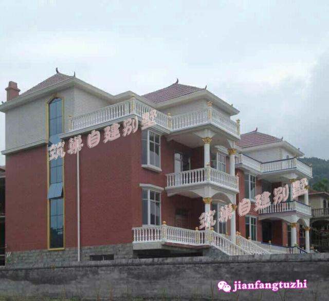 三層農村自建房：10×11米3廳8臥帶露臺