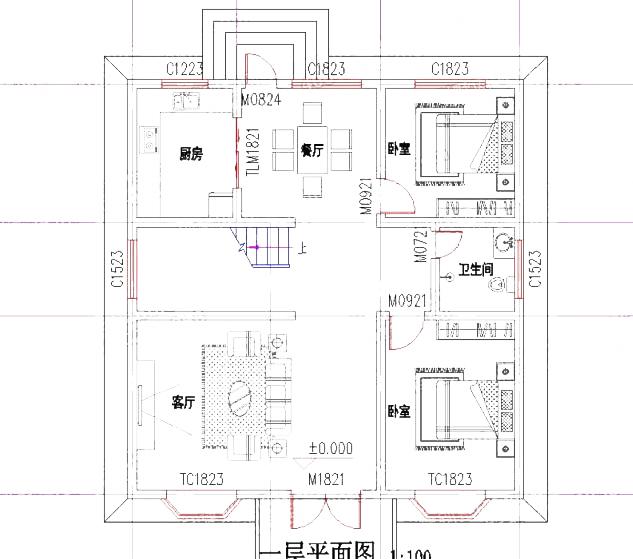 三層農村自建房：10×11米3廳8臥帶露臺