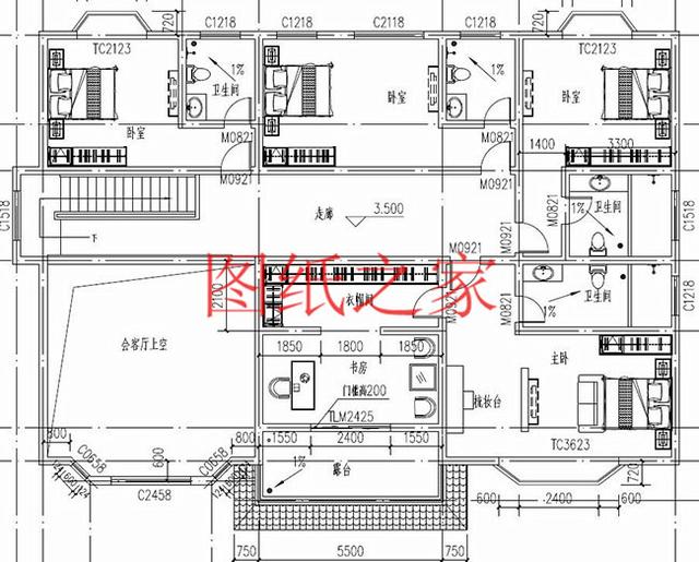 超大戶型，時尚現(xiàn)代的二層別墅設計圖，建成后您一定喜歡