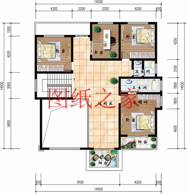 超大戶型，時尚現(xiàn)代的二層別墅設計圖，建成后您一定喜歡