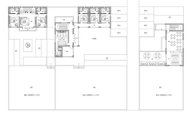 新中式民俗別墅設計圖，可用于民宿，也可商用。