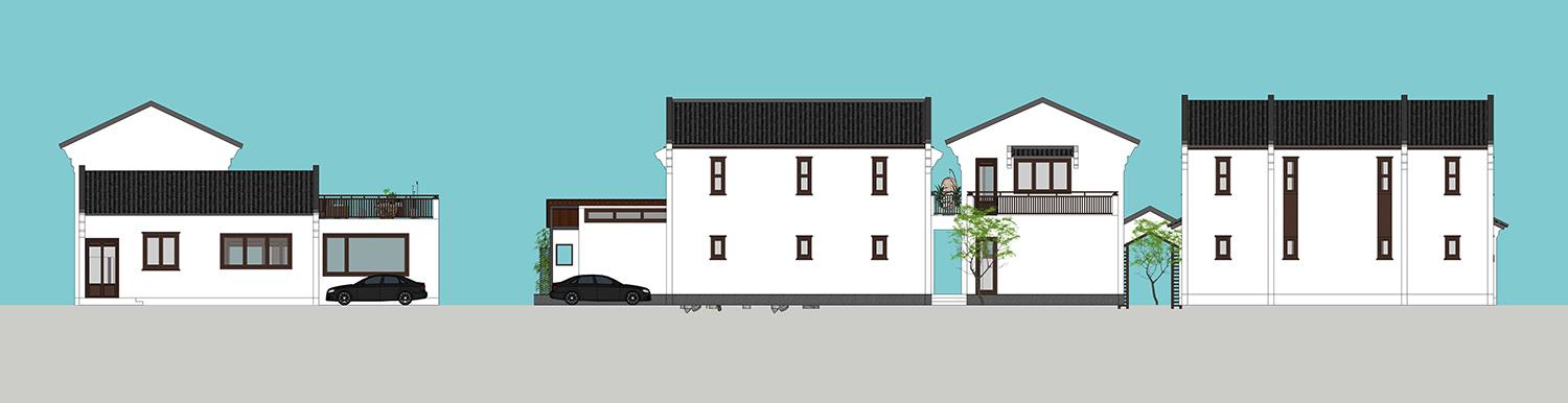 新中式民俗別墅設計圖，可用于民宿，也可商用。