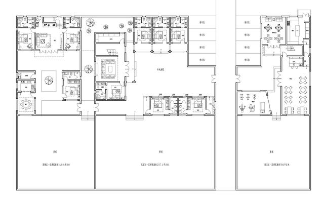 新中式民俗別墅設計圖，可用于民宿，也可商用。