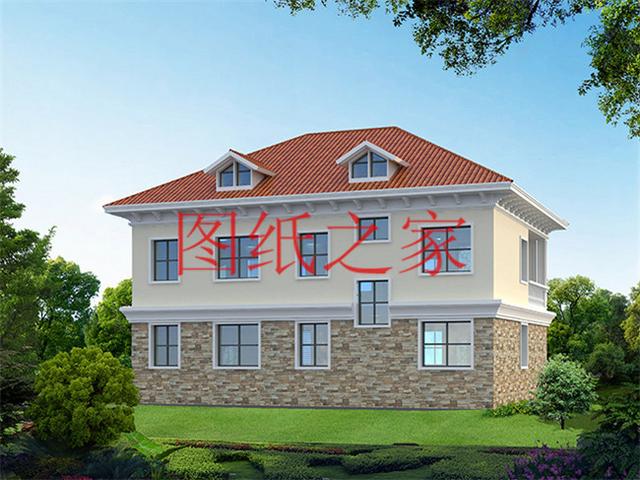 25萬占地150平的二層別墅設(shè)計(jì)圖，簡單大氣造價(jià)低。