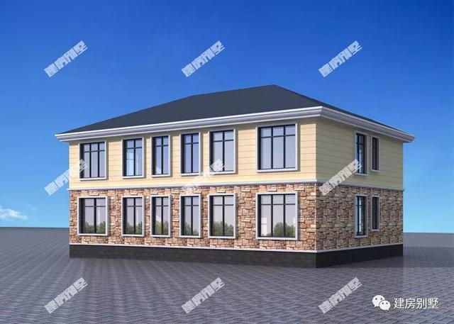 大堂屋的雙拼別墅設計圖，只要不到20萬，圓您別墅夢！