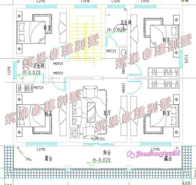 8套130平米二層別墅設計圖，您更喜歡哪一款？