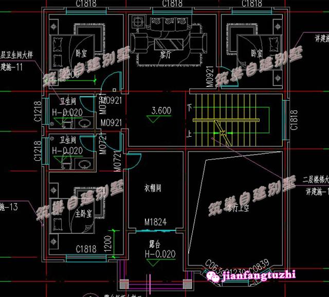 8套130平米二層別墅設計圖，您更喜歡哪一款？