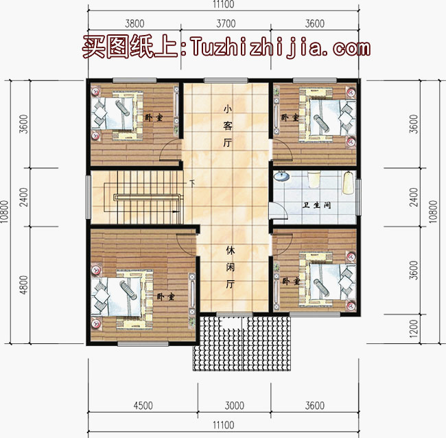 120平米農村房屋設計圖，一到三層別墅戶型都有！