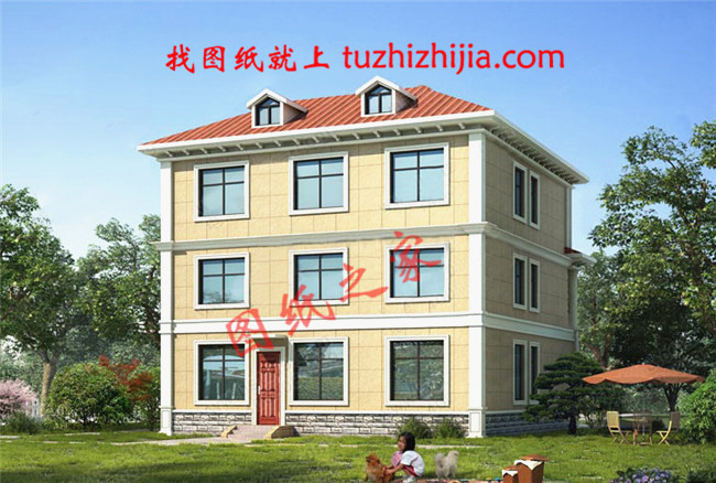 120平米農村房屋設計圖，一到三層別墅戶型都有！