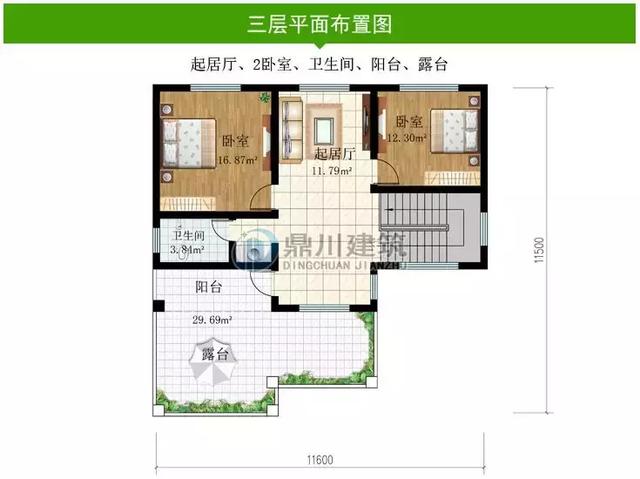 三層復式別墅設計圖，挑空客廳設計+堂屋，低調而不奢華