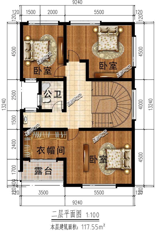 小占地別墅設計圖，外觀時尚新潮，還有地下車庫哦！