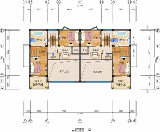 豪華別墅設計圖，蓋自己的房讓別人羨慕去吧！