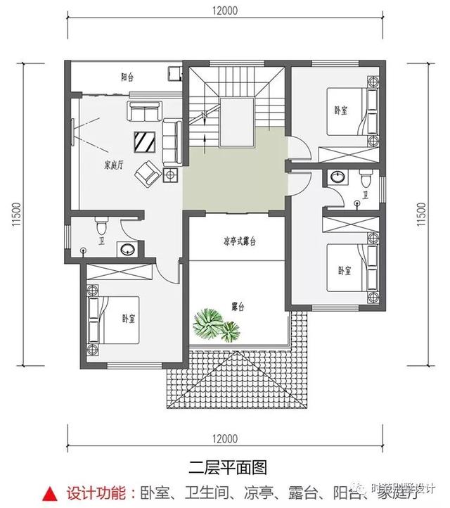 多露臺的新中式別墅設(shè)計圖，奢華大氣，您值得擁有！