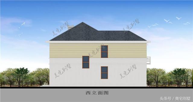 田園小別墅設計圖，10.8X12挑空客廳，您喜歡嗎？
