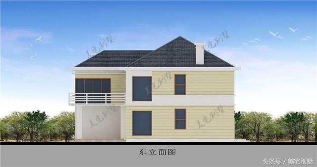 田園小別墅設計圖，10.8X12挑空客廳，您喜歡嗎？