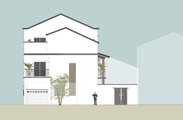 新中式別墅設計圖，三層鄉村復古別墅。