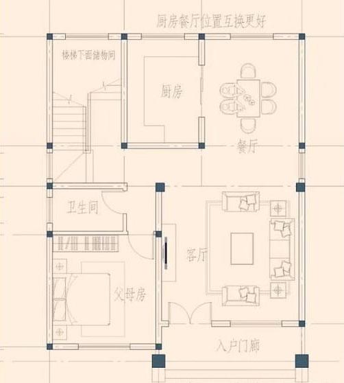 開間8、9米的兩款自建房，占地小，格局優(yōu)良，值得參考。