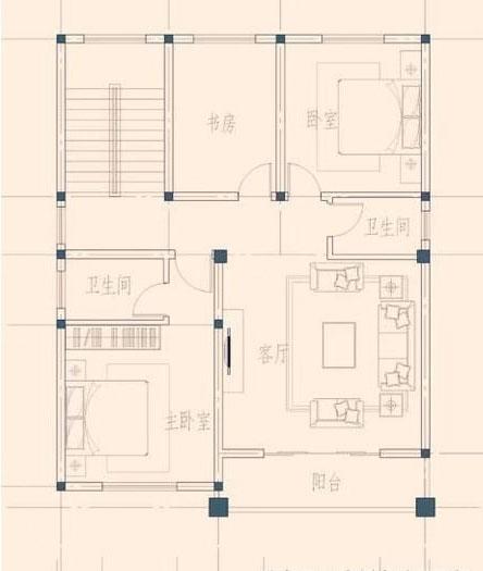 開間8、9米的兩款自建房，占地小，格局優(yōu)良，值得參考。