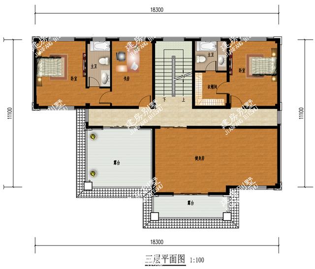 四層別墅設計圖，帶車庫，挑空設計，給您品質生活！