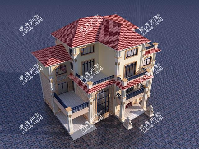 四層別墅設計圖，帶車庫，挑空設計，給您品質生活！