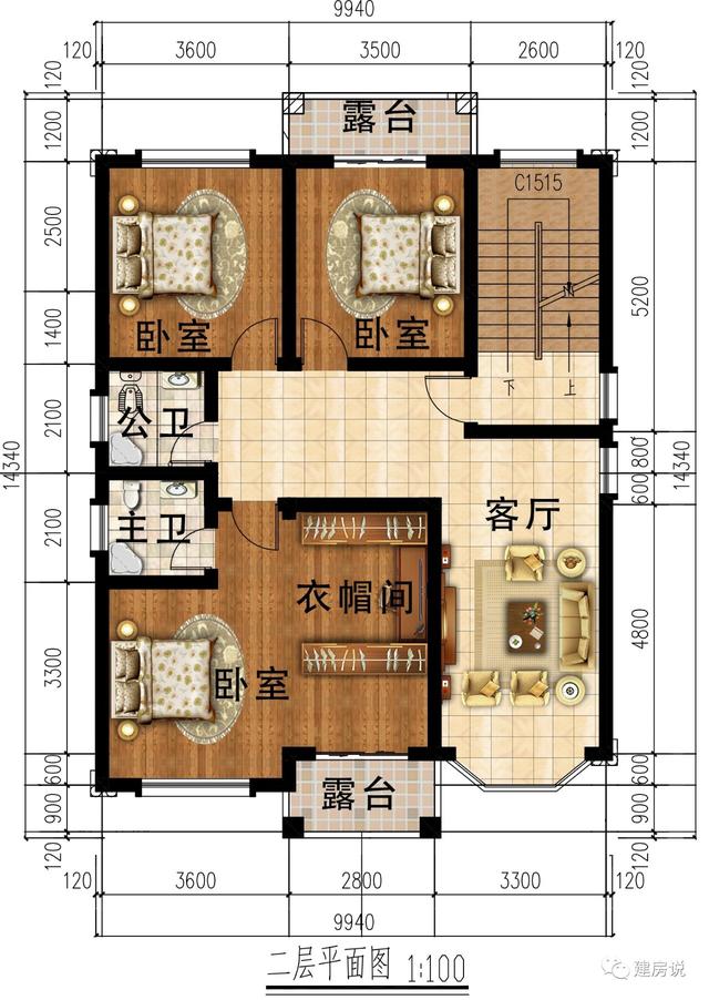 三層帶車庫的別墅設計圖，造價30W，享受優質生活！