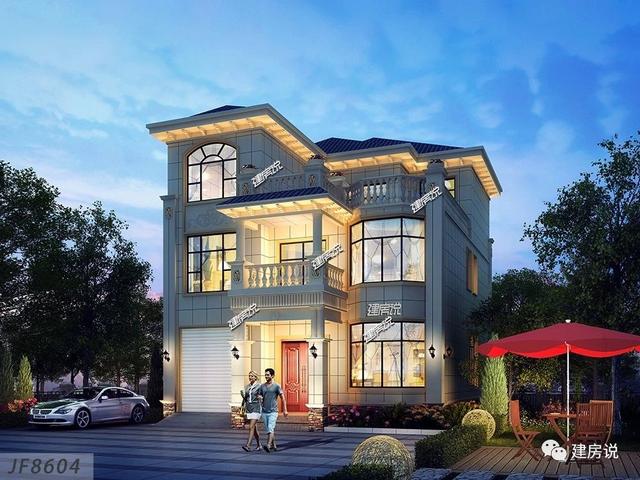 三層帶車庫的別墅設計圖，造價30W，享受優質生活！