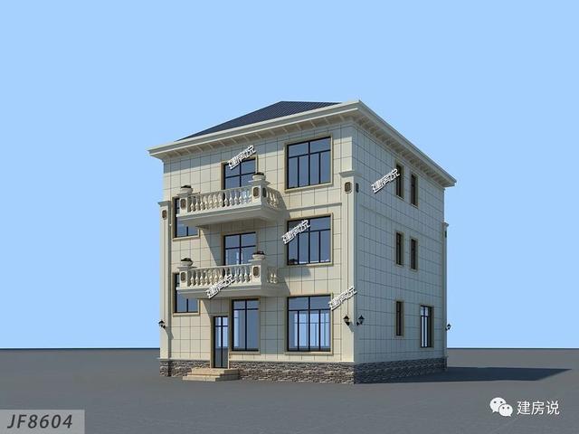 三層帶車庫的別墅設計圖，造價30W，享受優質生活！