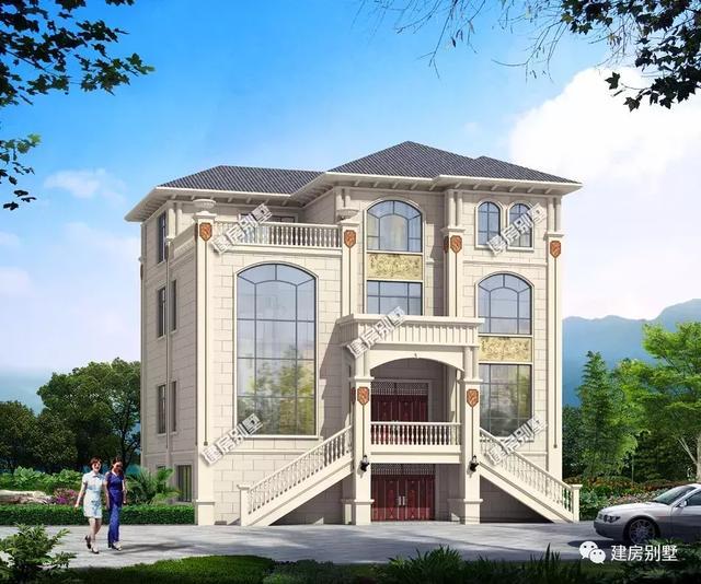 兩棟別墅設計圖，獨特樓梯設計，房子更個性！