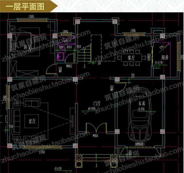 5款帶觀景涼亭三層別墅設計圖，造價40W以內。值得參考。