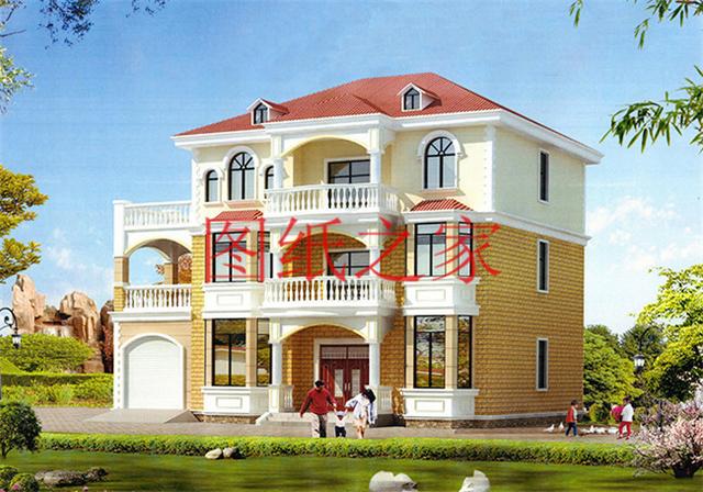 150平造價35萬，3套簡單大氣的三層別墅設計圖，推薦給您！