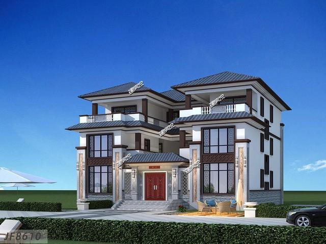 新中式別墅設計圖，彰顯家業，愿您人丁興旺！